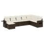 Set de sofás de jardín 9 pzas y cojines ratán sintético marrón by , Garden sets - Ref: Foro24-3220572, Price: 572,18 €, Disco...