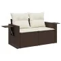 Set de sofás de jardín 9 pzas y cojines ratán sintético marrón by , Garden sets - Ref: Foro24-3220572, Price: 572,18 €, Disco...