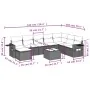 Set de sofás de jardín 9 pzas y cojines ratán sintético marrón by , Garden sets - Ref: Foro24-3220572, Price: 572,18 €, Disco...