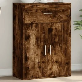 Aparador madera de ingeniería roble ahumado 60x30x84 cm by , Sideboards - Ref: Foro24-840496, Price: 70,12 €, Discount: %