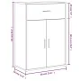 Aparador madera de ingeniería roble ahumado 60x30x84 cm de , Aparadores - Ref: Foro24-840496, Precio: 68,82 €, Descuento: %