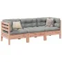 Set de sofás jardín 3 pzas con cojines madera abeto Douglas von , Gartensets - Ref: Foro24-3299273, Preis: 259,30 €, Rabatt: %