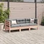 Set de sofás jardín 3 pzas con cojines madera abeto Douglas von , Gartensets - Ref: Foro24-3299273, Preis: 259,30 €, Rabatt: %