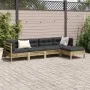 Set de sofás jardín 5 pzas con cojines madera pino impregnada von , Gartensets - Ref: Foro24-3299395, Preis: 458,60 €, Rabatt: %