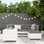 Juego de sofás de jardín 5 piezas madera maciza de pino blanco by , Garden sets - Ref: Foro24-3250489, Price: 377,67 €, Disco...