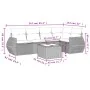 Set sofás de jardín 6 piezas y cojines ratán sintético marrón by , Garden sets - Ref: Foro24-3221342, Price: 426,40 €, Discou...
