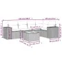 Set sofás de jardín 6 piezas y cojines ratán sintético marrón by , Modular outdoor sofas - Ref: Foro24-3222542, Price: 419,89...