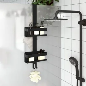 Estante colgante de ducha acero inox cepillado 304 negro mate by , Shelves - Ref: Foro24-4004904, Price: 38,38 €, Discount: %