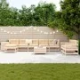 Juego de sofás de jardín 10 pzas madera maciza de pino von , Gartensets - Ref: Foro24-3250648, Preis: 592,78 €, Rabatt: %