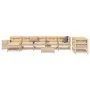 Set of garden sofas 10 pcs solid pine wood by , Garden sets - Ref: Foro24-3250660, Price: 571,35 €, Discount: %
