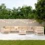Set of garden sofas 10 pcs solid pine wood by , Garden sets - Ref: Foro24-3250660, Price: 571,35 €, Discount: %