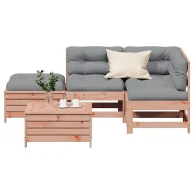 5-teiliges Gartenmöbel-Set und Kissen aus Douglasienholz von , Gartensets - Ref: Foro24-3250710, Preis: 472,60 €, Rabatt: %