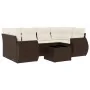 Juego de sofás de jardín 7 piezas con cojines ratán PE marrón by , Garden sets - Ref: Foro24-3253460, Price: 494,85 €, Discou...