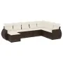 Set sofás de jardín 8 piezas y cojines ratán sintético marrón by , Garden sets - Ref: Foro24-3254100, Price: 509,12 €, Discou...