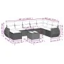 Set sofás de jardín 8 piezas y cojines ratán sintético marrón by , Garden sets - Ref: Foro24-3254100, Price: 509,12 €, Discou...