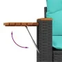 Set de sofás de jardín 7 pzas con cojines ratán sintético negro by , Garden sets - Ref: Foro24-3227044, Price: 539,18 €, Disc...