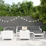 Set of garden sofas 7 pcs solid pine wood white by , Garden sets - Ref: Foro24-3250545, Price: 492,22 €, Discount: %