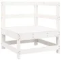 Set of garden sofas 7 pcs solid pine wood white by , Garden sets - Ref: Foro24-3250545, Price: 492,22 €, Discount: %