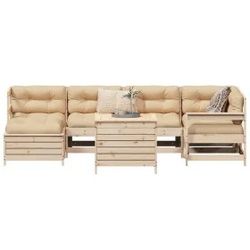 Juego de sofás de jardín 7 piezas madera maciza de pino by , Garden sets - Ref: Foro24-3250972, Price: 433,12 €, Discount: %