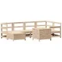 Juego de sofás de jardín 7 piezas madera maciza de pino von , Gartensets - Ref: Foro24-3250972, Preis: 434,00 €, Rabatt: %