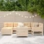 Juego de sofás de jardín 7 piezas madera maciza de pino de , Conjuntos de jardín - Ref: Foro24-3250964, Precio: 427,03 €, Des...