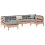 Set de sofás jardín 6 pzas con cojines madera abeto Douglas by , Garden sets - Ref: Foro24-3299528, Price: 546,73 €, Discount: %