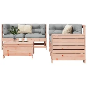 Juego de sofás de jardín 5 pzas madera maciza de abeto Douglas by , Garden sets - Ref: Foro24-3250814, Price: 339,63 €, Disco...