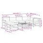 Juego de muebles jardín 8 pzas y cojines madera pino impregnada de , Conjuntos de jardín - Ref: Foro24-3250603, Precio: 790,4...
