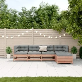 Juego de muebles jardín 5 pzas y cojines madera abeto Douglas by , Garden sets - Ref: Foro24-3250842, Price: 564,45 €, Discou...