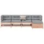 Juego de muebles jardín 5 pzas y cojines madera abeto Douglas von , Gartensets - Ref: Foro24-3250842, Preis: 564,57 €, Rabatt: %