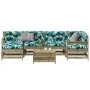 Juego de muebles jardín 7 pzas y cojines madera pino impregnada by , Garden sets - Ref: Foro24-3250939, Price: 662,72 €, Disc...