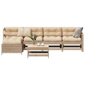 Set of 6 garden sofas solid pine wood by , Garden sets - Ref: Foro24-3250924, Price: 344,45 €, Discount: %