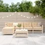 Set of 6 garden sofas solid pine wood by , Garden sets - Ref: Foro24-3250924, Price: 344,45 €, Discount: %