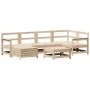 Juego de sofás de jardín 7 piezas madera maciza de pino by , Garden sets - Ref: Foro24-3250932, Price: 397,65 €, Discount: %