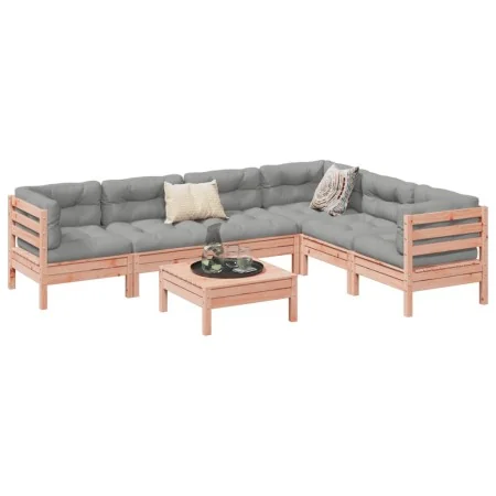 Set de sofás jardín 7 pzas con cojines madera abeto Douglas von , Gartensets - Ref: Foro24-3299472, Preis: 549,46 €, Rabatt: %