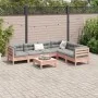Set de sofás jardín 7 pzas con cojines madera abeto Douglas von , Gartensets - Ref: Foro24-3299472, Preis: 549,46 €, Rabatt: %