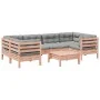 Set de sofás jardín 7 pzas con cojines madera abeto Douglas de , Conjuntos de jardín - Ref: Foro24-3299317, Precio: 571,94 €,...