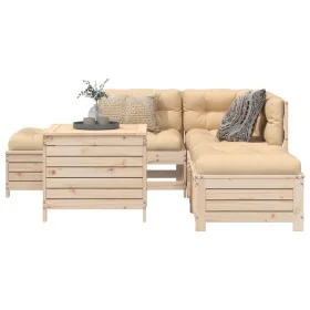 Juego de sofás de jardín 6 piezas madera maciza de pino von , Gartensets - Ref: Foro24-3250704, Preis: 375,56 €, Rabatt: %