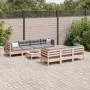 Set de sofás jardín 8 pzas con cojines madera de abeto Douglas de , Conjuntos de jardín - Ref: Foro24-3299329, Precio: 634,81...