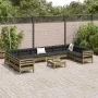 Set de sofás jardín 11 pzas con cojines madera pino impregnada von , Gartensets - Ref: Foro24-3299650, Preis: 989,26 €, Rabat...