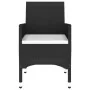 Set de bistró jardín 3 pzas ratán sintético madera maciza negro by , Garden sets - Ref: Foro24-3095907, Price: 191,22 €, Disc...