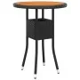 Set de bistró jardín 3 pzas ratán sintético madera maciza negro by , Garden sets - Ref: Foro24-3095907, Price: 191,22 €, Disc...