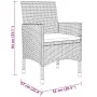 Set de bistró jardín 3 pzas ratán sintético madera maciza negro by , Garden sets - Ref: Foro24-3095907, Price: 191,22 €, Disc...