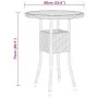 Set de bistró jardín 3 pzas ratán sintético madera maciza negro by , Garden sets - Ref: Foro24-3095907, Price: 191,22 €, Disc...