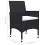 Set de comedor de jardín 3 pzas ratán PE vidrio templado negro by , Garden sets - Ref: Foro24-3095930, Price: 206,92 €, Disco...