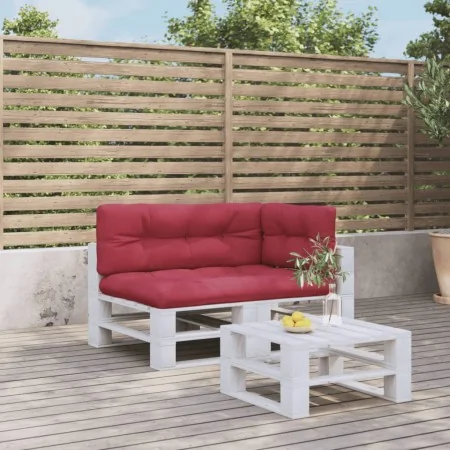 Cojines para palets 3 unidades tela rojo tinto by , Cushions for chairs and sofas - Ref: Foro24-3217129, Price: 88,05 €, Disc...
