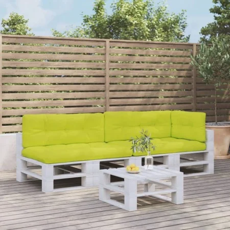 Cojines para sofá de palets 5 unidades tela verde claro by , Cushions for chairs and sofas - Ref: Foro24-3217141, Price: 148,...