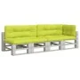 Cojines para sofá de palets 5 unidades tela verde claro by , Cushions for chairs and sofas - Ref: Foro24-3217141, Price: 148,...