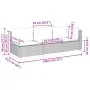 Sofá de jardín de 3 plazas con cojines ratán sintético beige by , Outdoor sofas - Ref: Foro24-365922, Price: 231,33 €, Discou...