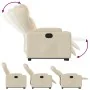 Sillón reclinable elevable de tela color crema de , Sillones - Ref: Foro24-3204491, Precio: 284,73 €, Descuento: %